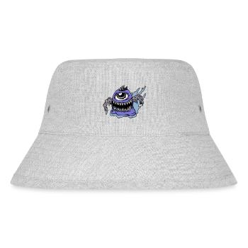 Monster - Stanley/Stella recycelter Bucket Hat - Grau meliert - Vorne