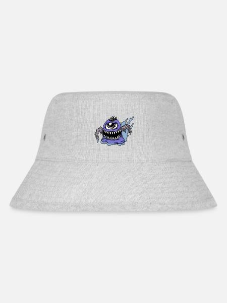 Monster - Stanley/Stella recycelter Bucket Hat - Grau meliert