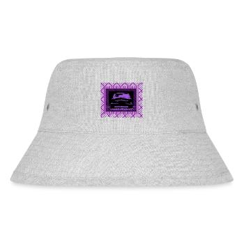 Volga purple look - Stanley/Stella recycelter Bucket Hat - Grau meliert - Vorne