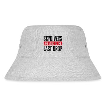 Lustiges Fallschirmspringer-Zitat: Perfektes Geschenk! - Stanley/Stella recycelter Bucket Hat - Grau meliert - Vorne