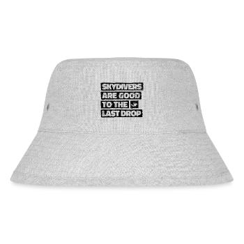 Lustiges Fallschirmspringer-Zitat: Perfektes Geschenk! - Stanley/Stella recycelter Bucket Hat - Grau meliert - Vorne