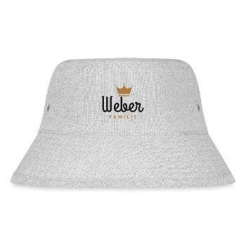 Weber-Familie - Stanley/Stella recycelter Bucket Hat - Grau meliert - Vorne