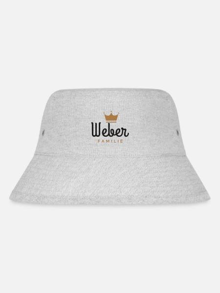 Weber-Familie - Stanley/Stella recycelter Bucket Hat - Grau meliert