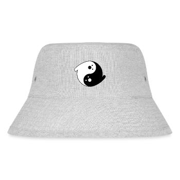 booyin booyang, yin yang ghosts - Stanley/Stella Recycled Bucket Hat - heather grey - Front