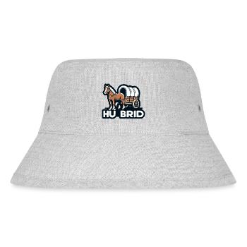 Hü Brid - Lustiges Hybrid Auto - Pferd - Stanley/Stella recycelter Bucket Hat - Grau meliert - Vorne