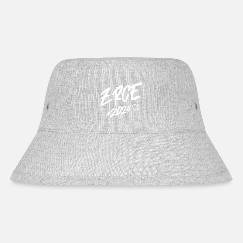 Zrce 2024 Herz - Stanley/Stella recycelter Bucket Hat - Grau meliert