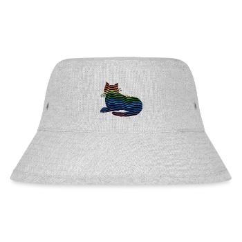 Cat - Stanley/Stella Recycled Bucket Hat - heather grey - Front