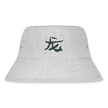 Drache (Chinesisch) Tierkreiszeichen - Stanley/Stella recycelter Bucket Hat - Grau meliert - Vorne