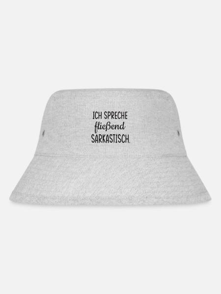 Sarkasmus - Stanley/Stella recycelter Bucket Hat - Grau meliert