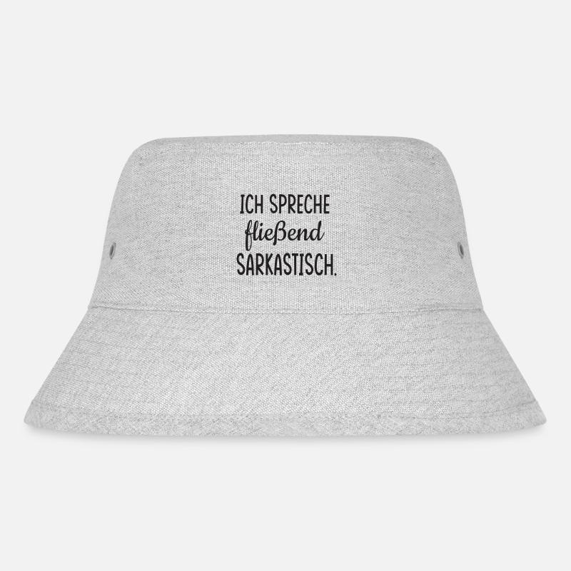 Sarkasmus - Stanley/Stella recycelter Bucket Hat - Grau meliert