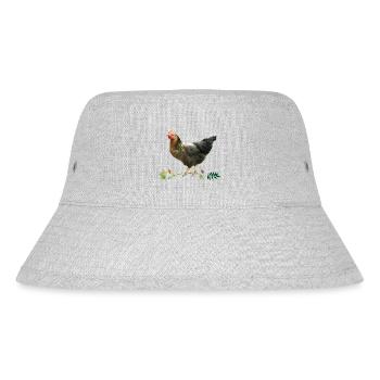 Chicken - Stanley/Stella Recycled Bucket Hat - heather grey - Front