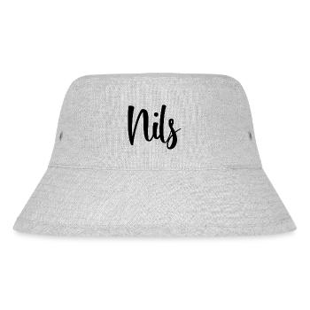 Name - Nils - Stanley/Stella Recycled Bucket Hat - heather grey - Front