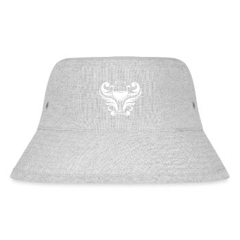 Wein Symbol Rotwein - Stanley/Stella recycelter Bucket Hat - Grau meliert - Vorne