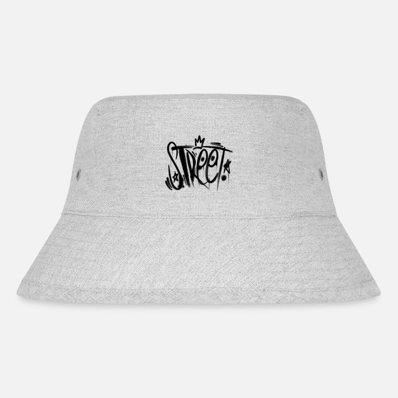 Street - Stanley/Stella recycelter Bucket Hat - Grau meliert