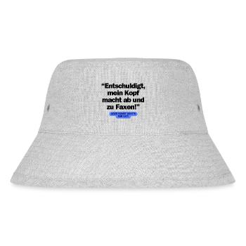Sorry head makes faxing2 - Stanley/Stella Recycled Bucket Hat - heather grey - Front