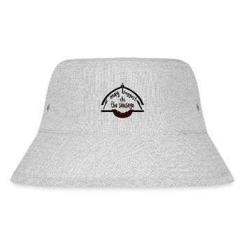 Lustiges Wurst-Humor-Design - Stanley/Stella recycelter Bucket Hat - Grau meliert - Vorne