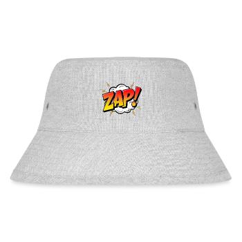 ZAP! - A Dynamic Comic Book Exclamation - Stanley/Stella Recycled Bucket Hat - heather grey - Front