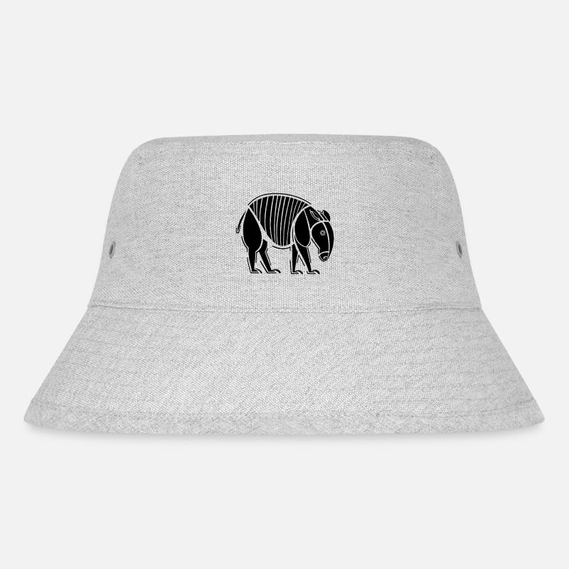 Tapir - Stanley/Stella recycelter Bucket Hat - Grau meliert