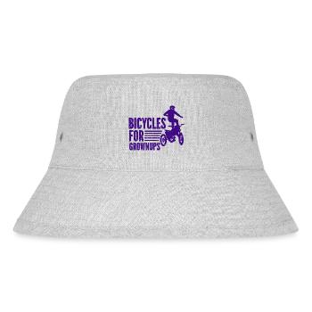 Motorrad Motocross Bike Racing Motorsport - Stanley/Stella recycelter Bucket Hat - Grau meliert - Vorne