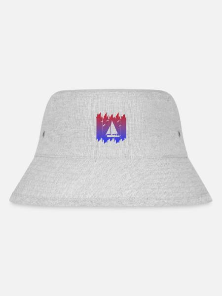 Segelboot, Segler, Sailing - Stanley/Stella recycelter Bucket Hat - Grau meliert