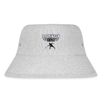 Badminton Rentner Badmintoner Rente Ruhestand - Stanley/Stella recycelter Bucket Hat - Grau meliert - Vorne