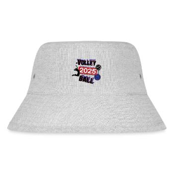 Volleyball Spielerin Team Turnier Mannschaft 2025 - Stanley/Stella recycelter Bucket Hat - Grau meliert - Vorne