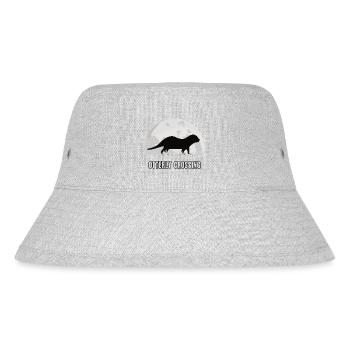 Otter Mond Otterly Crossing Fischotter Marder - Stanley/Stella recycelter Bucket Hat - Grau meliert - Vorne