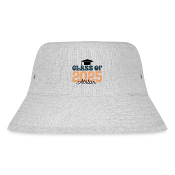 Class Of 2025 Outfit Abi 25 Abitur Hut Abschluss - Stanley/Stella recycelter Bucket Hat - Grau meliert - Vorne