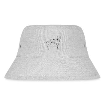 Dalmatiner - Stanley/Stella recycelter Bucket Hat - Grau meliert - Vorne