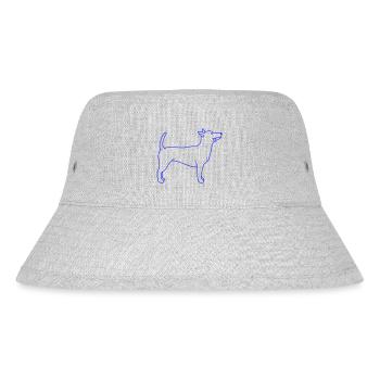 Dear dog sticks out his tongue happily - Stanley/Stella Recycled Bucket Hat - heather grey - Front