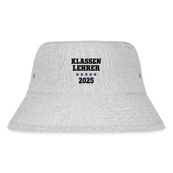 Klassen Lehrer 2025 Leiter Schule Klassenlehrer - Stanley/Stella recycelter Bucket Hat - Grau meliert - Vorne