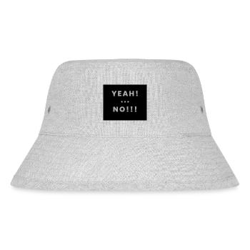 yeah no - Stanley/Stella recycelter Bucket Hat - Grau meliert - Vorne