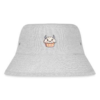 Cute Monster Cupcake Illustration - Stanley/Stella Recycled Bucket Hat - heather grey - Front