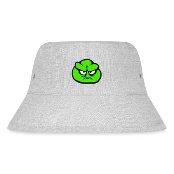 Frosch wütend sauer böse unglücklich verärgert süß - Stanley/Stella recycelter Bucket Hat - Grau meliert - Vorne