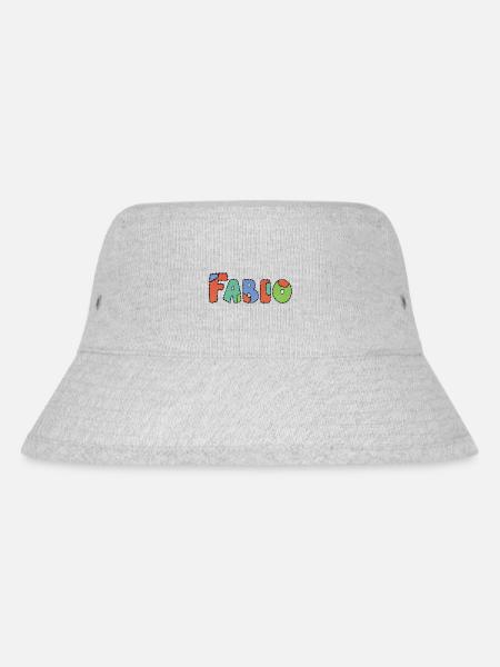 Fabio Name Geschenkidee - Stanley/Stella recycelter Bucket Hat - Grau meliert