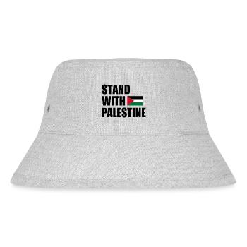 Stand with palestine - Bob recyclé Stanley/Stella - gris chiné - Devant