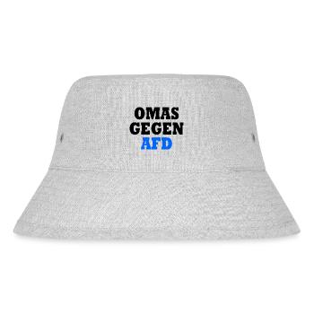Grannies against afd - Stanley/Stella Recycled Bucket Hat - heather grey - Front