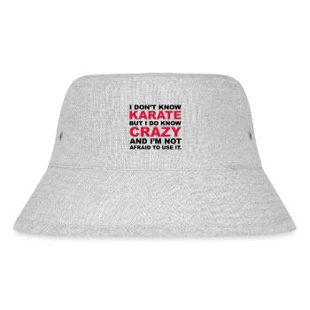 Crazy - Stanley/Stella Recycled Bucket Hat - heather grey - Front