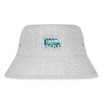 My Van Is My Castle - Stanley/Stella recycelter Bucket Hat - Grau meliert - Vorne