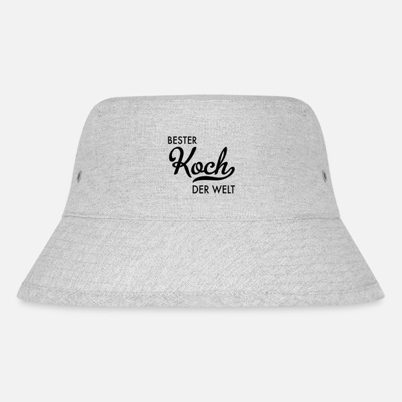 Bester Koch der Welt - Stanley/Stella recycelter Bucket Hat - Grau meliert