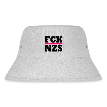 FCK NZS - Stanley/Stella recycelter Bucket Hat - Grau meliert - Vorne