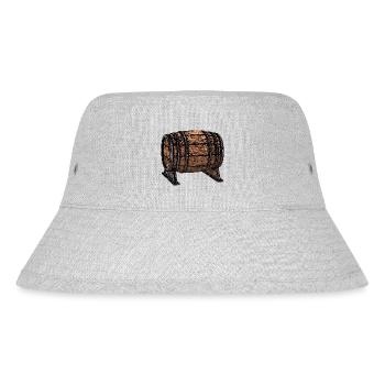 Beer barrel I wine barrel I whiskey barrel I cartoon - Stanley/Stella Recycled Bucket Hat - heather grey - Front