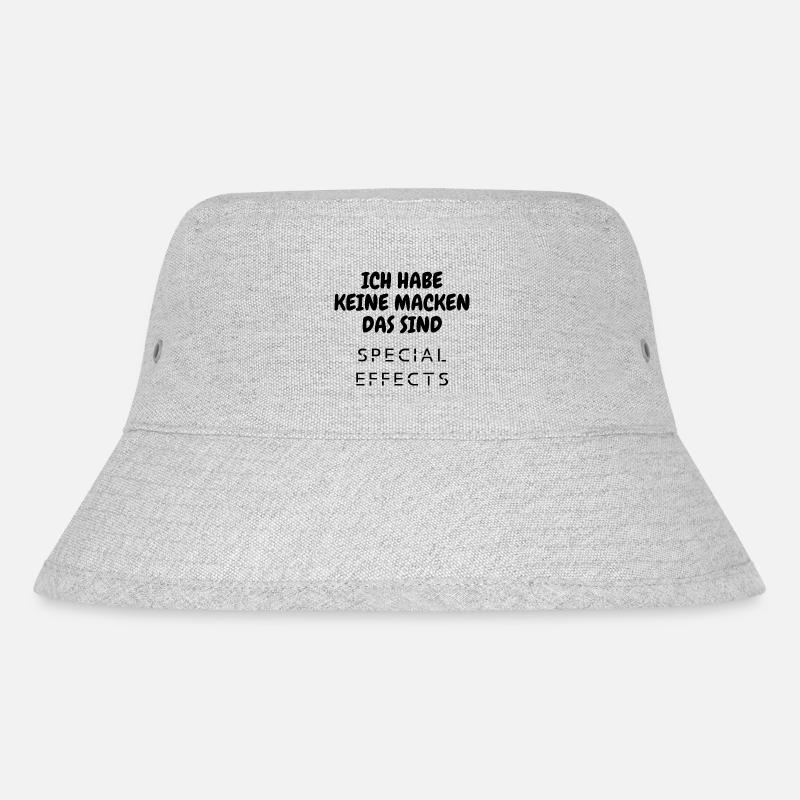 Ich habe keine Macken das sind Special Effects - Stanley/Stella recycelter Bucket Hat - Grau meliert