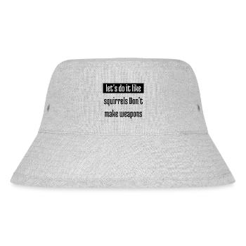 Peace Movement Jokes Hippie Cool Humor - Stanley/Stella Recycled Bucket Hat - heather grey - Front