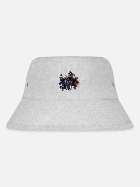 Notenschlüssel Noten - Stanley/Stella recycelter Bucket Hat - Grau meliert