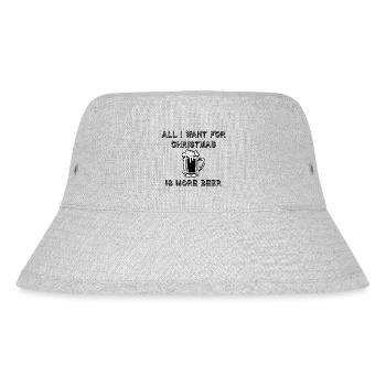 Bier Wein Whiskey Schnaps Alkohol - Stanley/Stella recycelter Bucket Hat - Grau meliert - Vorne