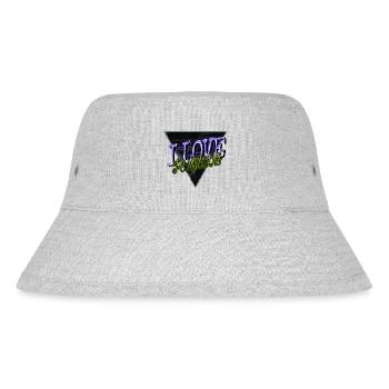 bday cute penguin sayings emperor awesome funny - Stanley/Stella recycelter Bucket Hat - Grau meliert - Vorne