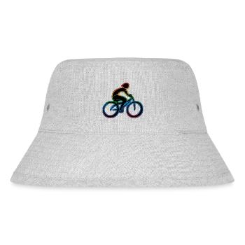 Radfahrer - Stanley/Stella recycelter Bucket Hat - Grau meliert - Vorne