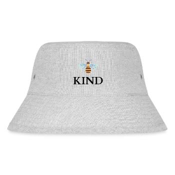 be kind - Stanley/Stella recycelter Bucket Hat - Grau meliert - Vorne