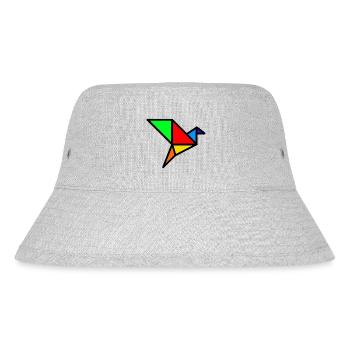 ORIGAMI KRAN - Stanley/Stella recycelter Bucket Hat - Grau meliert - Vorne